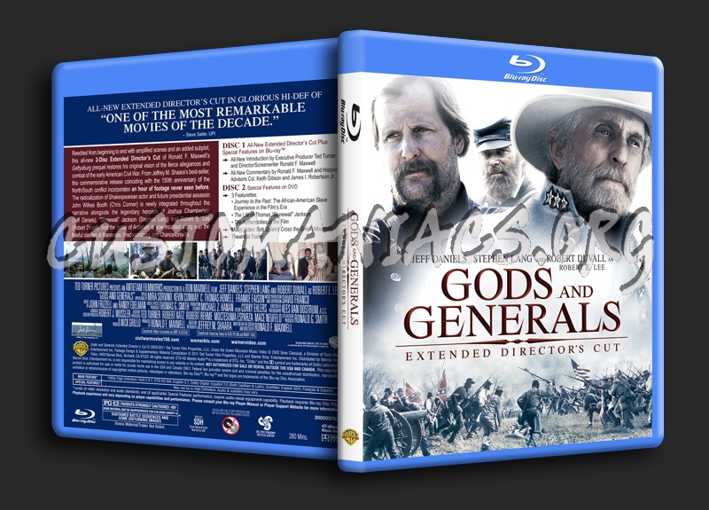 Gods and Generals blu-ray cover