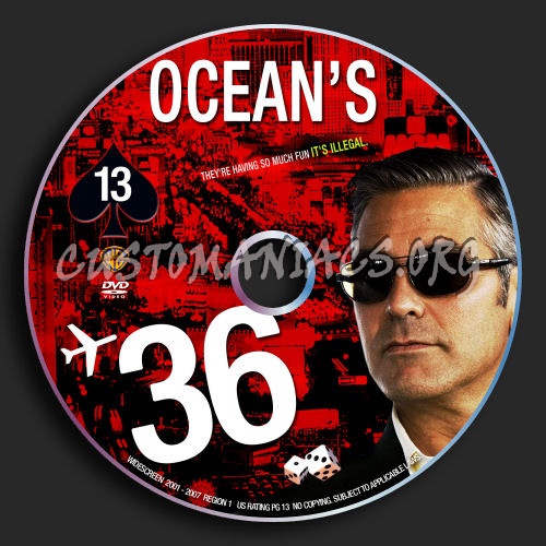 Ocean's 36 ( Trilogy ) dvd label