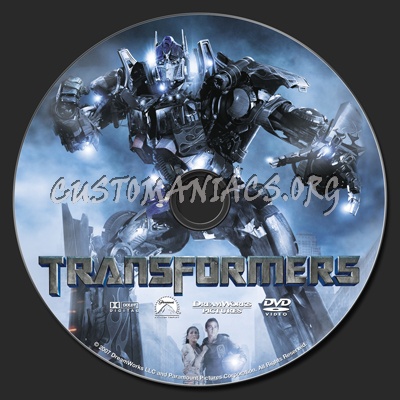 Transformers dvd label