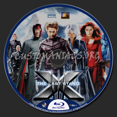 X-Men 3 The Last Stand blu-ray label