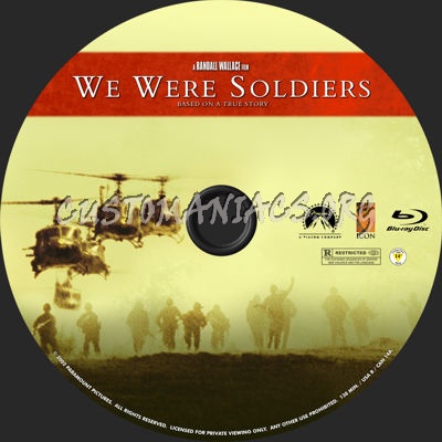 We Were Soldiers blu-ray label