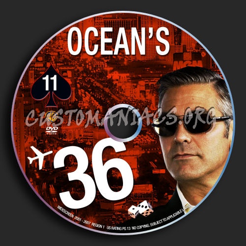 Ocean's 36 ( Trilogy ) dvd label