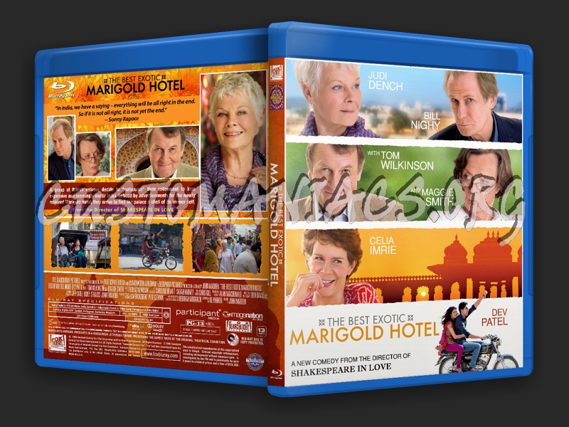The Best Exotic Marigold Hotel blu-ray cover