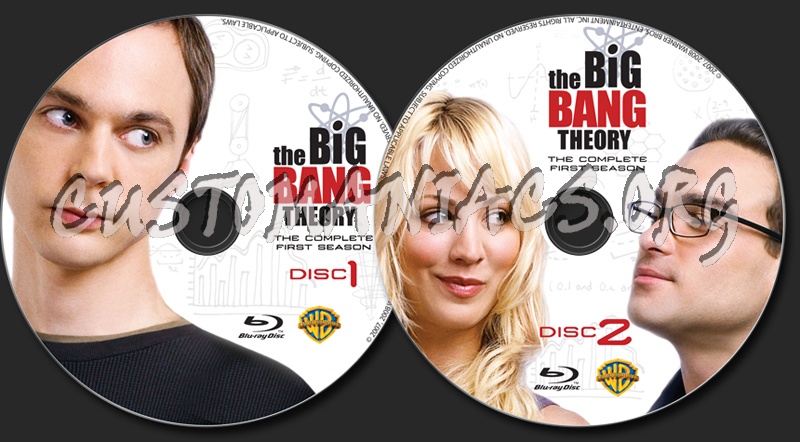 The Big Bang Theory Season 1 blu-ray label