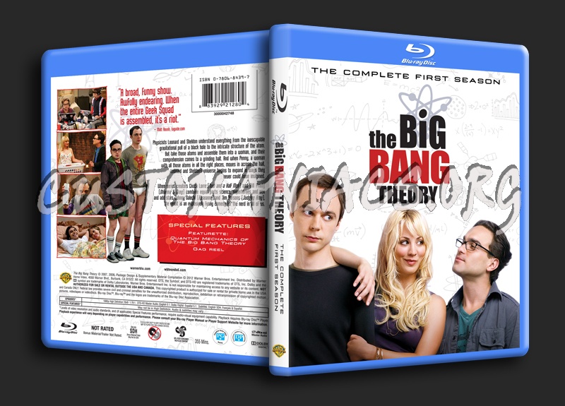 The Big Bang Theory Season 1 blu ray cover DVD Covers Labels