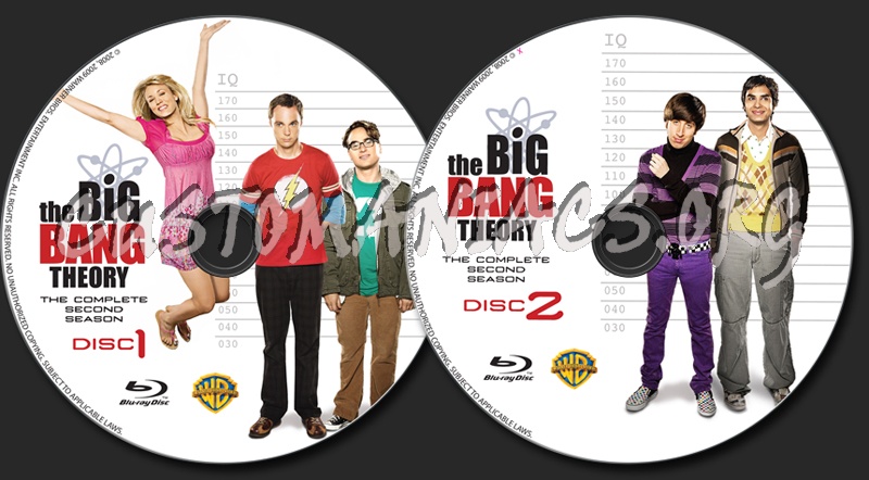 The Big Bang Theory Season 2 blu-ray label