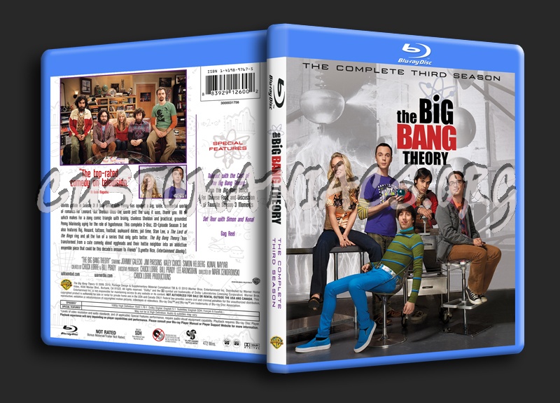 The Big Bang Theory Season 3 blu-ray cover