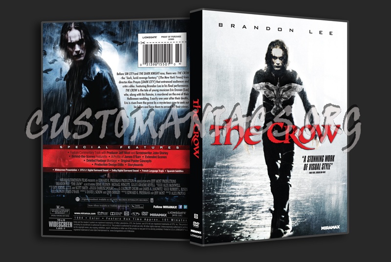 The Crow dvd cover