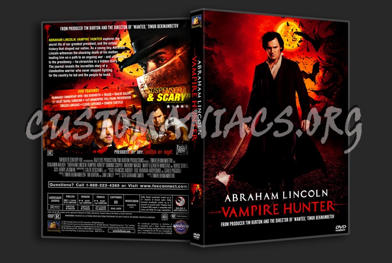 Abraham Lincoln: Vampire Hunter dvd cover