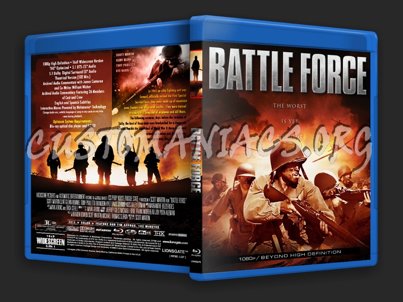 Battle Force 2012 blu-ray cover