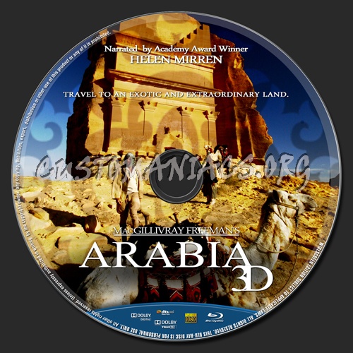 Arabia 3D blu-ray label