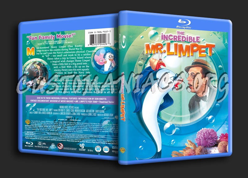 The Incredible Mr Limpet blu-ray cover