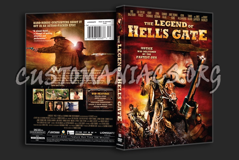 The Legend of Hell's Gate dvd cover