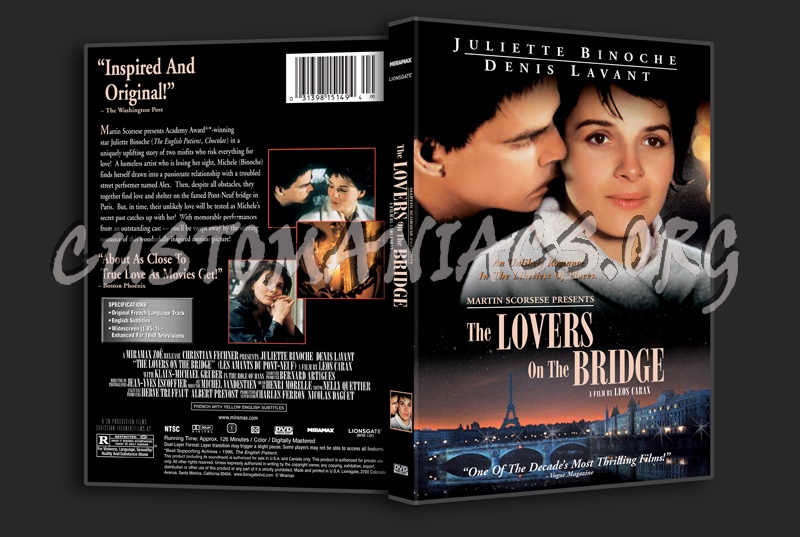 The Lovers on the Bridge dvd cover
