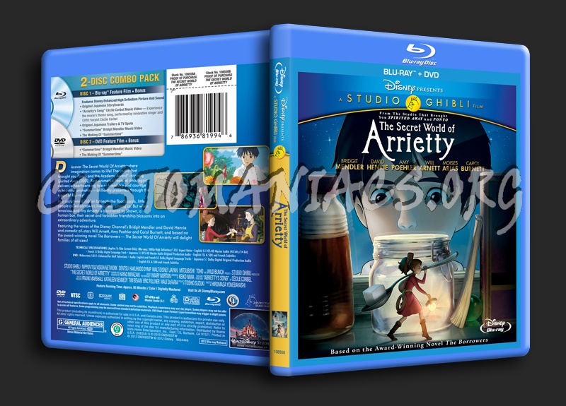 The Secret World of Arrietty blu-ray cover