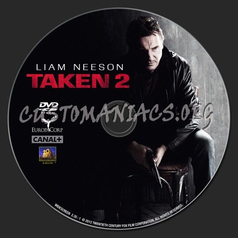 Taken 2 dvd label