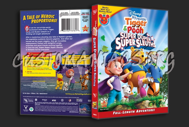 Tigger & Pooh Super Duper Super Sleuths dvd cover