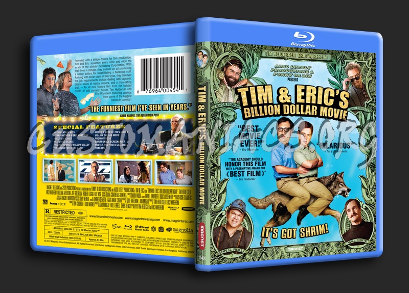 Tim & Eric's Billion Dollar movie blu-ray cover