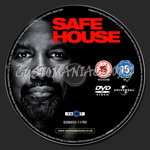 Safe House dvd label