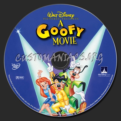 A Goofy Movie dvd label