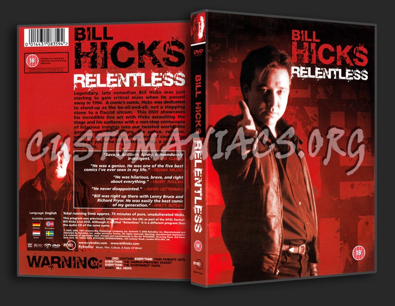 Bill Hicks - Relentless dvd cover