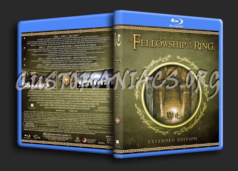 The Lord Of The Rings: The Fellowship Of The Ring (EE) blu-ray cover