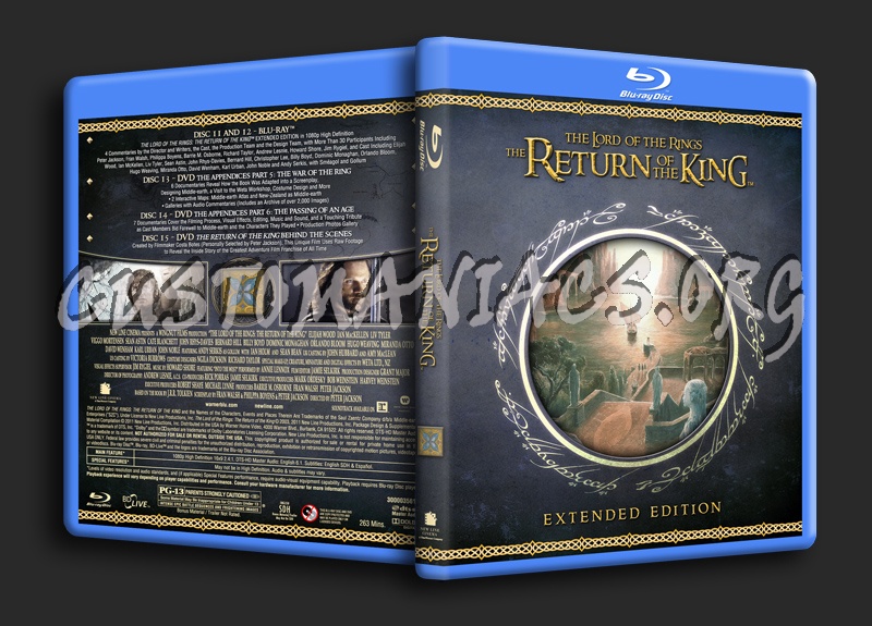 The Lord Of The Rings: The Return Of The King (EE) blu-ray cover