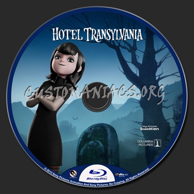 Hotel Transylvania blu-ray label