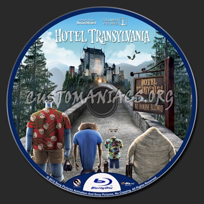 Hotel Transylvania blu-ray label