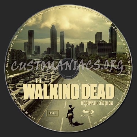 The Walking Dead Season 1 blu-ray label