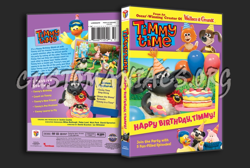 Timmy Time: Happy Birthday, Timmy! dvd cover