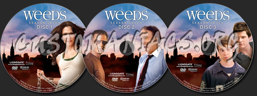 Weeds Season 7 dvd label