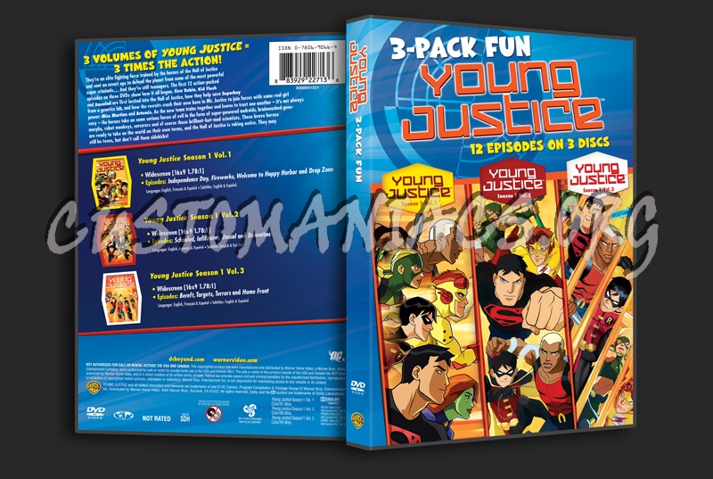 Young Justice Season 1 dvd cover