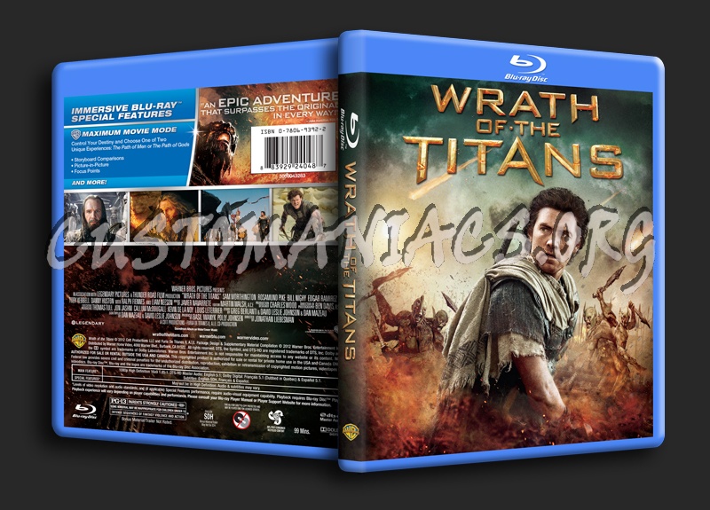 Wrath of the Titans blu-ray cover