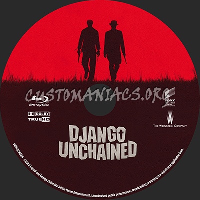 Django Unchained blu-ray label