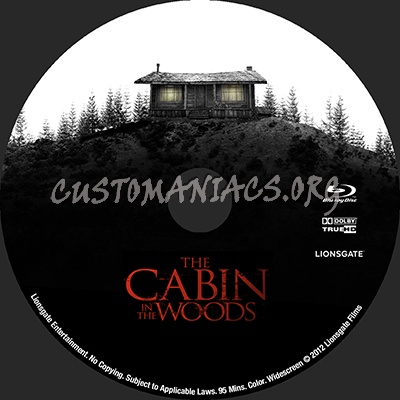 The Cabin in the Woods blu-ray label