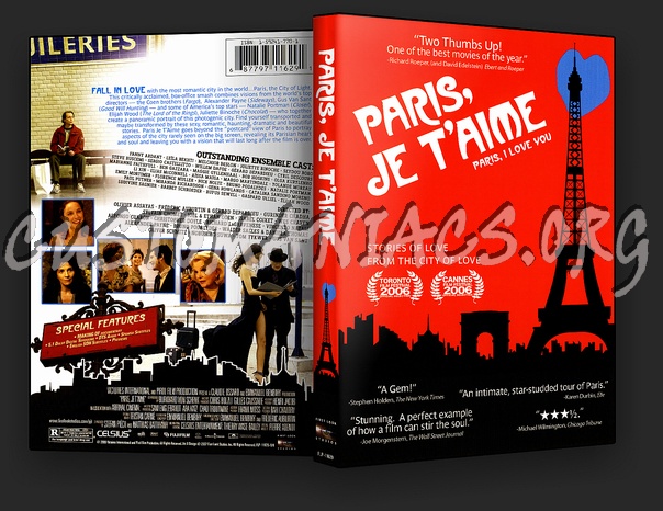 Paris, je t'aime dvd cover