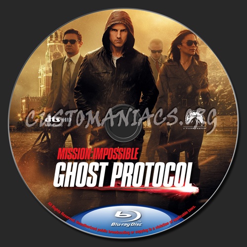 Mission Impossible 4 - Ghost Protocol blu-ray label