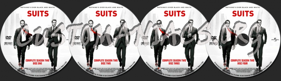 Suits Season 2 dvd label