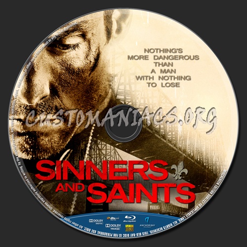 Sinners And Saints blu-ray label
