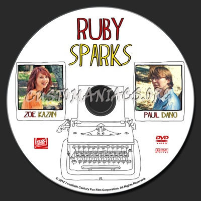 Ruby Sparks dvd label