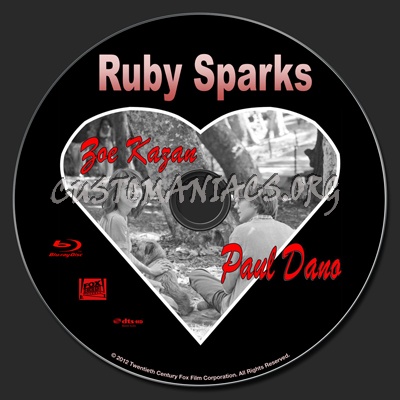 Ruby Sparks blu-ray label