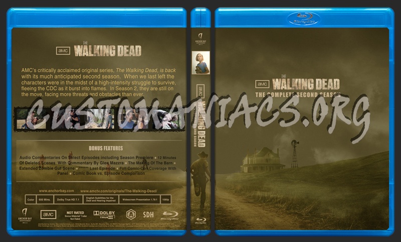 The Walking Dead Season 2 blu-ray cover