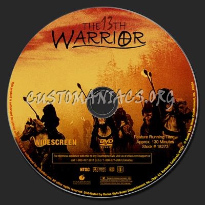 The 13th Warrior dvd label