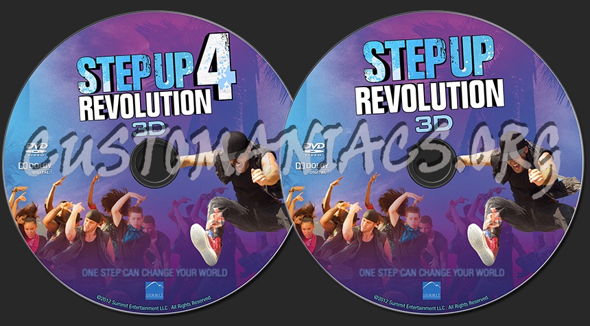 Step up 4 Revolution - 3D dvd label