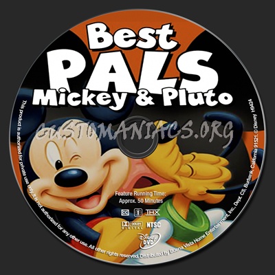 Best Pals Mickey & Pluto dvd label