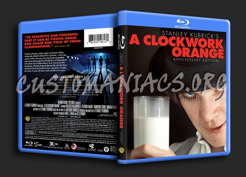 A Clockwork Orange blu-ray cover