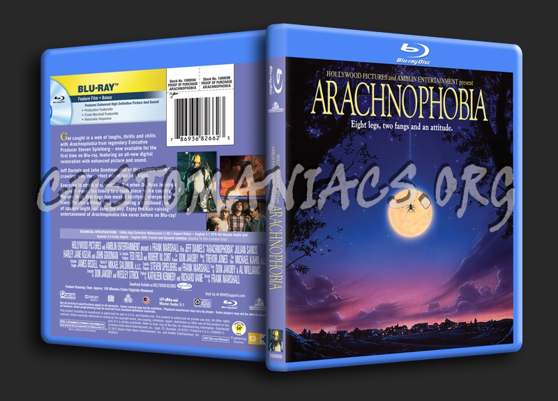 Arachnophobia blu-ray cover