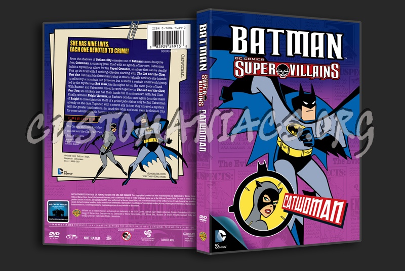 Batman DC Comics Super Villains Catwoman dvd cover