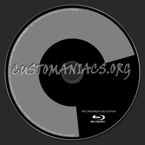 Criterion BLu-ray Label Template dvd label